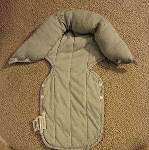 Green Quilted Baby Stroller Insert